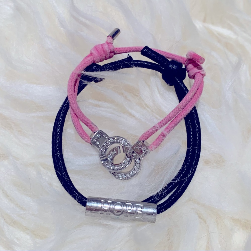 2 adjustable cord bracelets